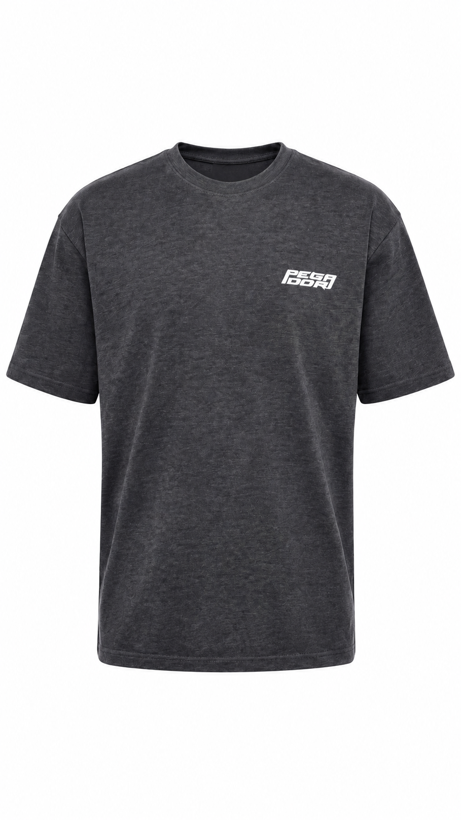 Men’s Dark Grey Textured Oversized T-Shirt | Casual Streetwear