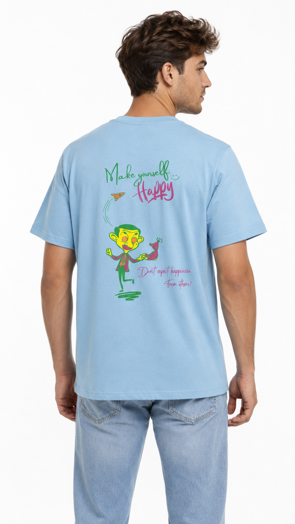 Men’s Light Blue Oversized T-Shirt