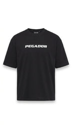 Men’s Black PEGADOR Logo Printed T-Shirt