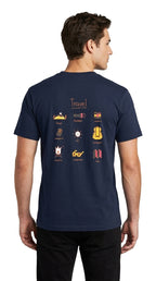 Men’s Navy Blue PEGADOR Printed T-Shirt