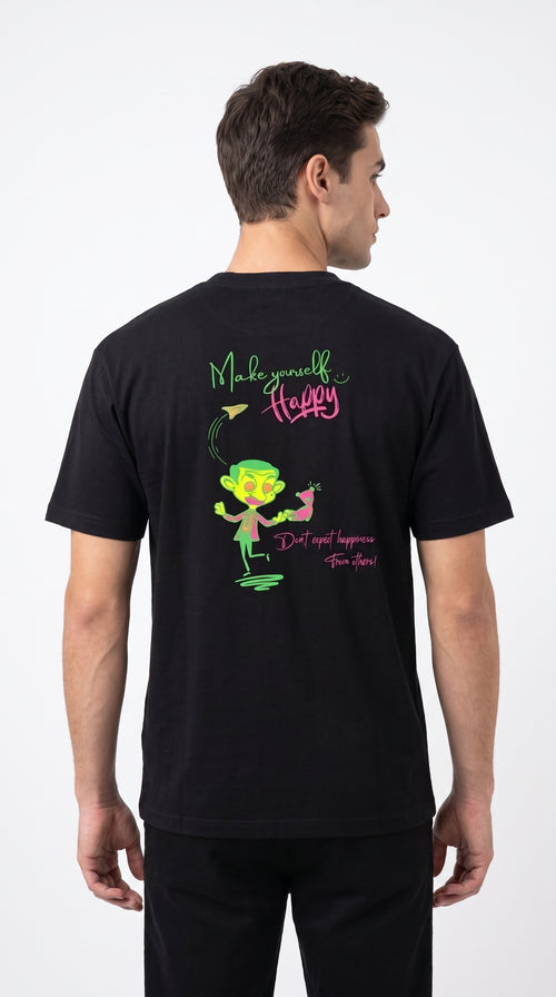 Men’s Black Minimal PEGADOR Oversized T-Shirt