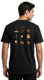 Men’s Black PEGADOR Logo Printed T-Shirt