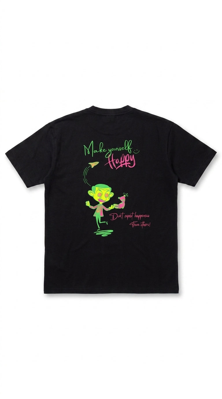 Men’s Black Minimal PEGADOR Oversized T-Shirt