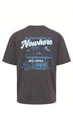 Men’s Dark Grey Textured Oversized T-Shirt | Casual Streetwear