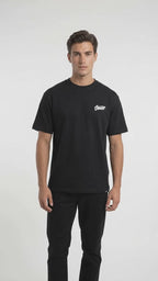 Men’s Black Minimal STWD Oversized T-Shirt