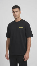 Men’s Black Minimal PEGADOR Oversized T-Shirt