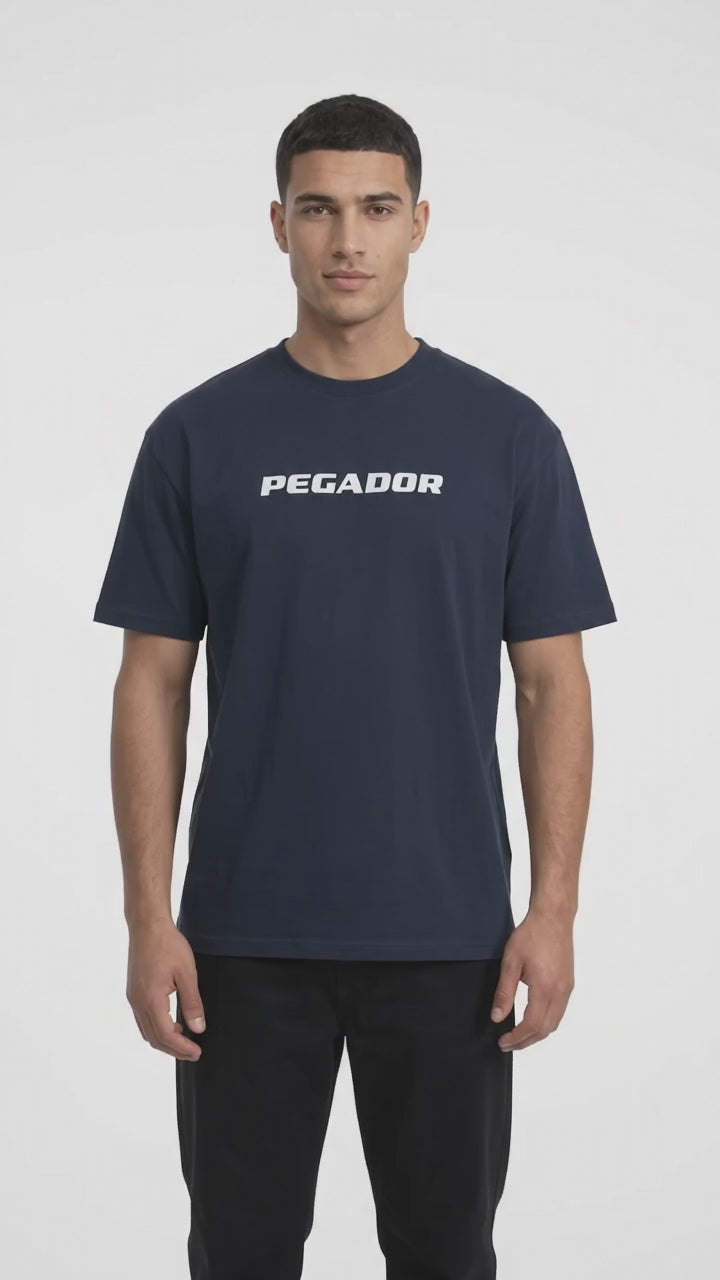 Men’s Navy Blue PEGADOR Printed T-Shirt