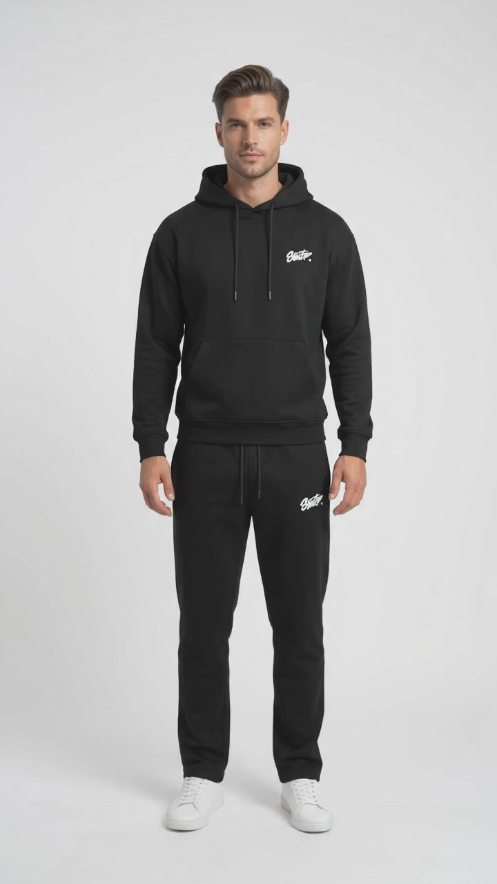 STWD Signature Black Tracksuit – Premium Edition
